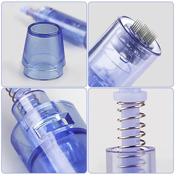 خرید کارتریج و سوزن میکرونیدلینگ آبی دکترپن کارتریج 12 نیدل کارتریج 36 نیدل ارسال فوری