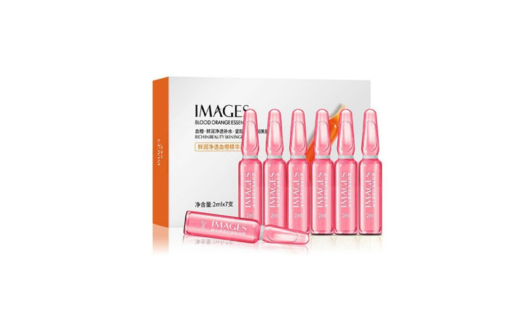 ویال آمپولی جوانساز روشن کننده و آبرسان پوست ایمیجز ویال مالشی پرتقال خونی ارسال فوری images