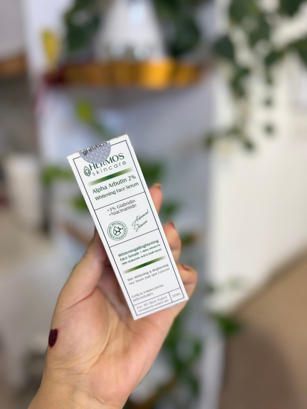 خرید سرم آلفا آربوتین و نیاسینامید هرموس ارسال فوری niacinamide alpha arbutin hermos serum